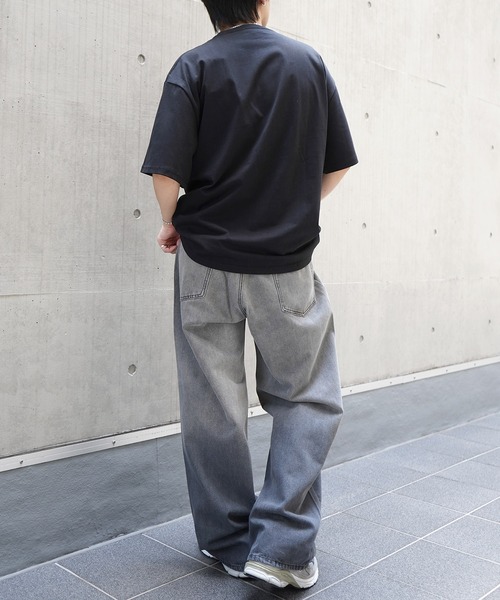 ILL'S(イルズ)の「スラブデニム バギーパンツ グラデーションデニム ヴィンテージメイク(デニムパンツ・メンズ・ブラウン/グリーン/ブルー系その他/ブラック系その他/サックスブルー・M/L)」の15枚目の写真