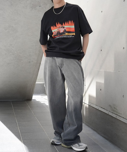 ILL'S(イルズ)の「スラブデニム バギーパンツ グラデーションデニム ヴィンテージメイク(デニムパンツ・メンズ・ブラウン/グリーン/ブルー系その他/ブラック系その他/サックスブルー・M/L)」の12枚目の写真