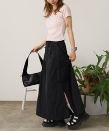 Floral Lace Short Sleeve Top / 花柄レース ショートスリーブトップス 秋物 秋服 2026年秋冬