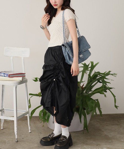 ROOPTOKYO(ループトウキョウ)の「Floral Lace Short Sleeve Top / 花柄レース ショートスリーブトップス 秋物 秋服 2026年秋冬(Tシャツ/カットソー・レディース・アイボリー/ホワイト/ピンク/ブルー・FREE)」の13枚目の写真