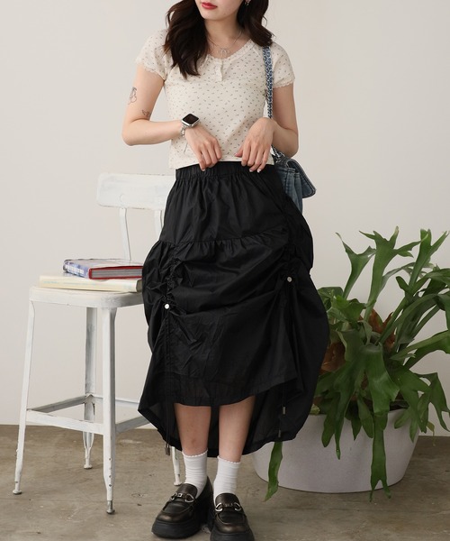 ROOPTOKYO(ループトウキョウ)の「Floral Lace Short Sleeve Top / 花柄レース ショートスリーブトップス 秋物 秋服 2026年秋冬(Tシャツ/カットソー・レディース・アイボリー/ホワイト/ピンク/ブルー・FREE)」の14枚目の写真