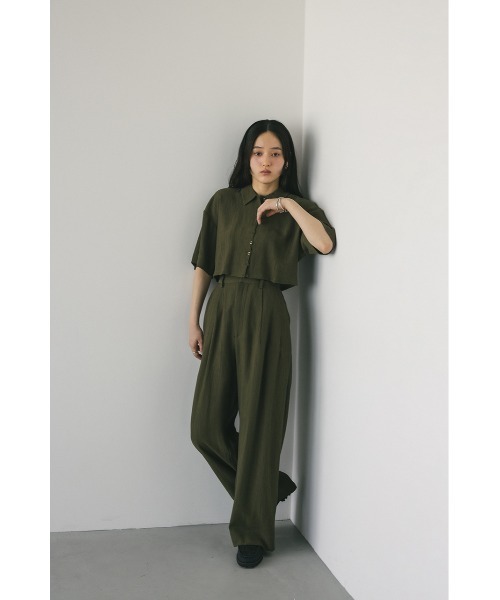 STYLEMIXER（スタイルミキサー）の「バックオープンワッシャーシャツ（シャツ/ブラウス・レディース・カーキ/ネイビー/ベージュ・FREE）」の20枚目の写真