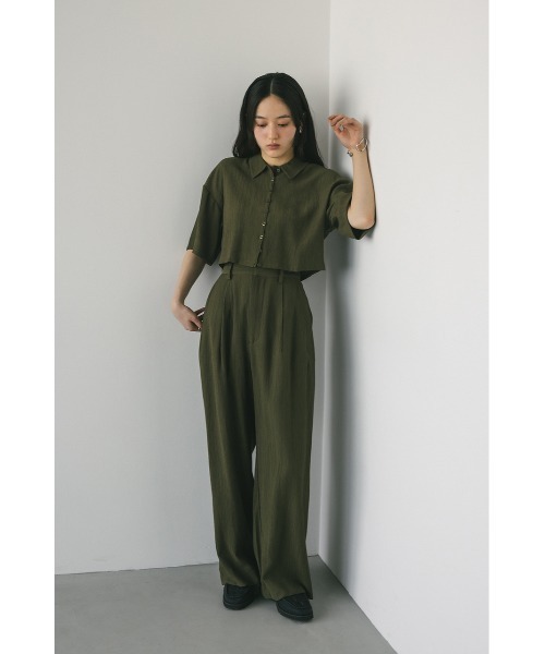 STYLEMIXER（スタイルミキサー）の「バックオープンワッシャーシャツ（シャツ/ブラウス・レディース・カーキ/ネイビー/ベージュ・FREE）」の21枚目の写真