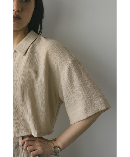 STYLEMIXER（スタイルミキサー）の「バックオープンワッシャーシャツ（シャツ/ブラウス・レディース・カーキ/ネイビー/ベージュ・FREE）」の15枚目の写真