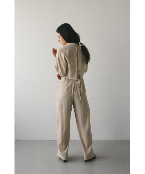 STYLEMIXER（スタイルミキサー）の「バックオープンワッシャーシャツ（シャツ/ブラウス・レディース・カーキ/ネイビー/ベージュ・FREE）」の7枚目の写真