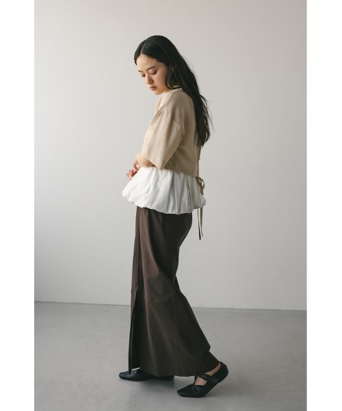 STYLEMIXER（スタイルミキサー）の「バックオープンワッシャーシャツ（シャツ/ブラウス・レディース・カーキ/ネイビー/ベージュ・FREE）」の8枚目の写真