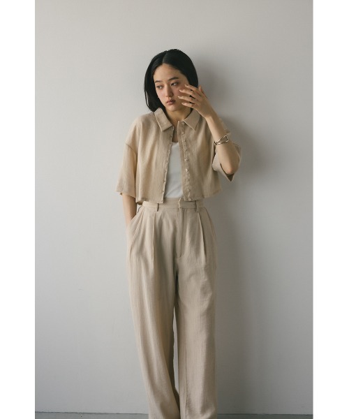 STYLEMIXER（スタイルミキサー）の「バックオープンワッシャーシャツ（シャツ/ブラウス・レディース・カーキ/ネイビー/ベージュ・FREE）」の10枚目の写真
