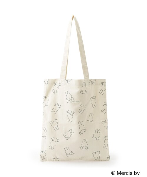 Miffy（ ミッフィー）の「【miffy】トートバッグ（トートバッグ・レディース・アイボリー/ブラック・00）」の6枚目の写真