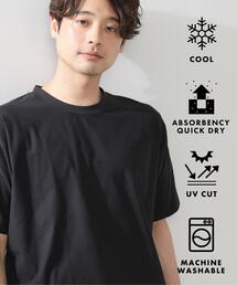 ◆パーフェクテックリンクス半袖Tシャツ 【接触冷感／吸水速乾／UVカット／洗濯機OK】