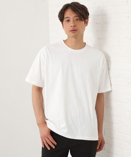 THE SHOP TK （ザ ショップ ティーケー ）の「パーフェクテックリンクス半袖Tシャツ 【接触冷感／吸水速乾／UVカット／洗濯機OK】（Tシャツ/カットソー・メンズ・ブルー/ネイビー/オフホワイト/カーキ/ブラック/サックスブルー・02/03/04）」の22枚目の写真