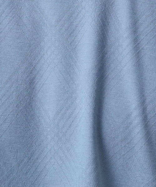 THE SHOP TK （ザ ショップ ティーケー ）の「パーフェクテックリンクス半袖Tシャツ 【接触冷感／吸水速乾／UVカット／洗濯機OK】（Tシャツ/カットソー・メンズ・ブルー/ネイビー/オフホワイト/カーキ/ブラック/サックスブルー・02/03/04）」の9枚目の写真