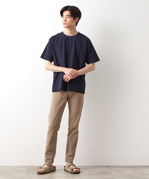 THE SHOP TK （ザ ショップ ティーケー ）の「パーフェクテックリンクス半袖Tシャツ 【接触冷感／吸水速乾／UVカット／洗濯機OK】（Tシャツ/カットソー・メンズ・ブルー/ネイビー/オフホワイト/カーキ/ブラック/サックスブルー・02/03/04）」の15枚目の写真