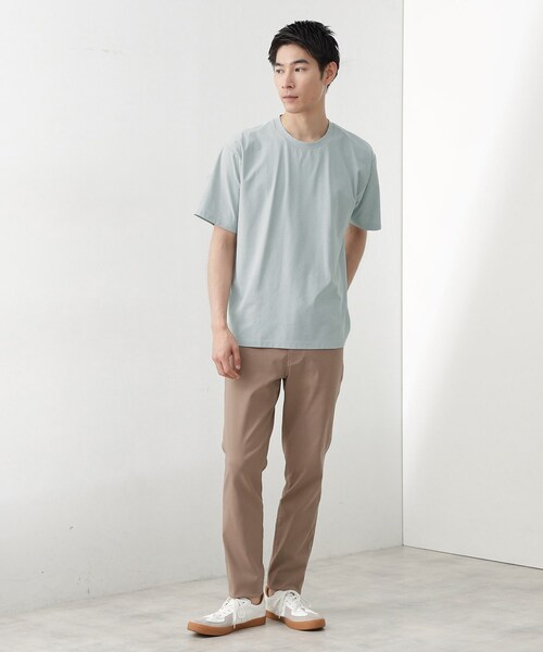 THE SHOP TK （ザ ショップ ティーケー ）の「パーフェクテックリンクス半袖Tシャツ 【接触冷感／吸水速乾／UVカット／洗濯機OK】（Tシャツ/カットソー・メンズ・ブルー/ネイビー/オフホワイト/カーキ/ブラック/サックスブルー・02/03/04）」の19枚目の写真