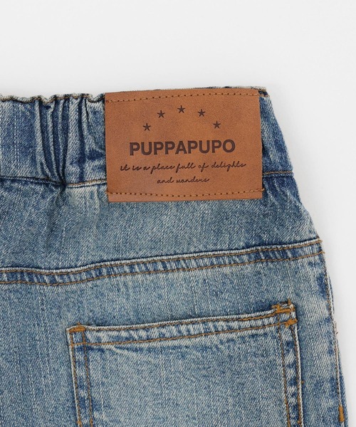 PUPPAPUPO（プッパプーポ）の「ヴィンテージ風 パンツ デニム（その他パンツ・キッズ・ブルー・80/90/100/110/120/130）」の2枚目の写真