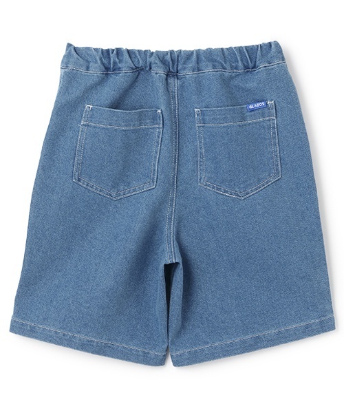 GLAZOS（グラソス）の「【SKIT0LY】冷感デニム・イージーハーフパンツ（デニムパンツ・キッズ・ライトブルー/ダークブルー・120cm/110cm/130cm/140cm/100cm）」の3枚目の写真