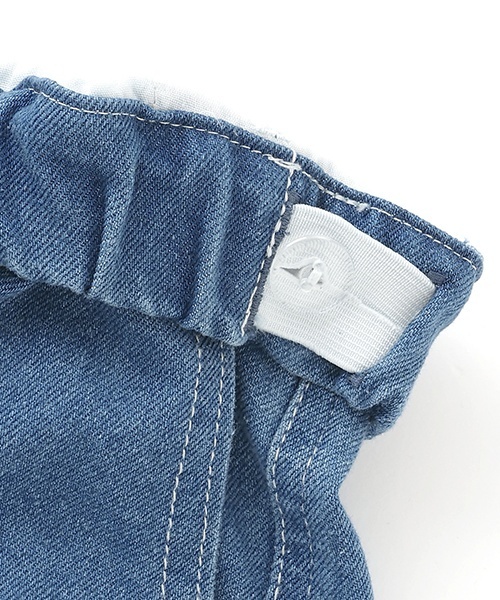 GLAZOS（グラソス）の「【SKIT0LY】冷感デニム・イージーハーフパンツ（デニムパンツ・キッズ・ライトブルー/ダークブルー・120cm/110cm/130cm/140cm/100cm）」の5枚目の写真