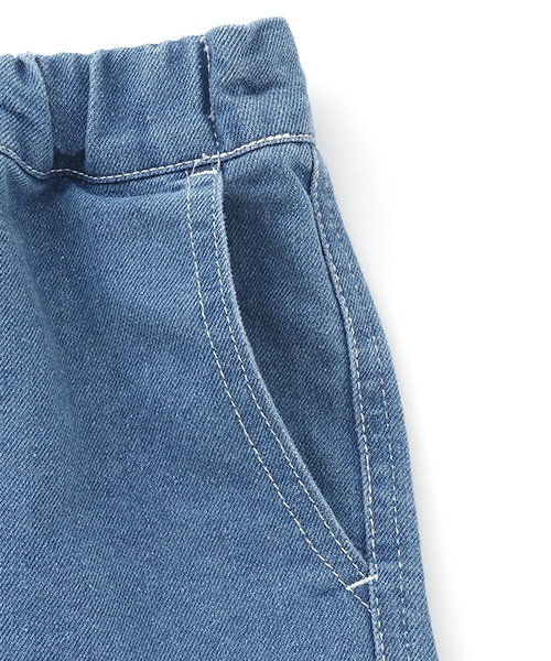 GLAZOS（グラソス）の「【SKIT0LY】冷感デニム・イージーハーフパンツ（デニムパンツ・キッズ・ライトブルー/ダークブルー・120cm/110cm/130cm/140cm/100cm）」の6枚目の写真