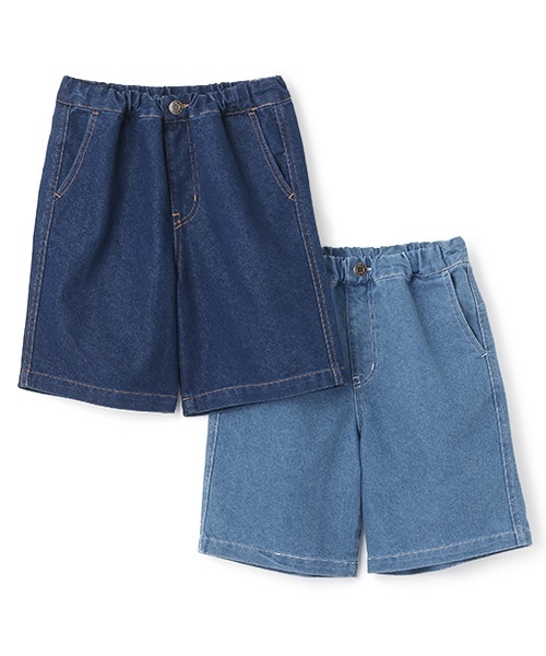 GLAZOS（グラソス）の「【SKIT0LY】冷感デニム・イージーハーフパンツ（デニムパンツ・キッズ・ライトブルー/ダークブルー・120cm/110cm/130cm/140cm/100cm）」の10枚目の写真