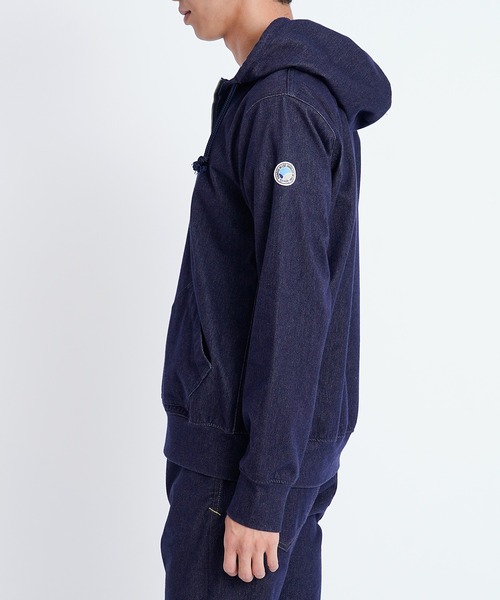 YANUK（ヤヌーク）の「DENIT フーディー（パーカー・メンズ・インディゴブルー・M/S）」の6枚目の写真