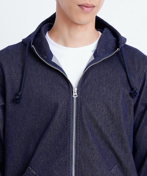 YANUK（ヤヌーク）の「DENIT フーディー（パーカー・メンズ・インディゴブルー・M/S）」の8枚目の写真