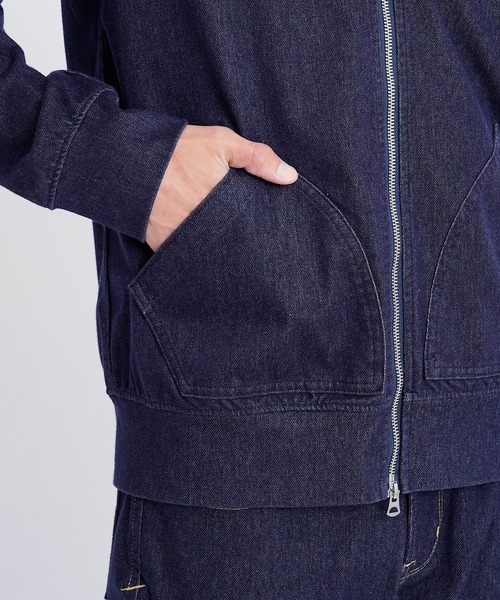 YANUK（ヤヌーク）の「DENIT フーディー（パーカー・メンズ・インディゴブルー・M/S）」の10枚目の写真