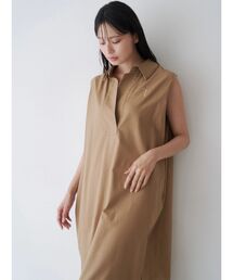 エンブロイダリー」に該当するレディースのシャツワンピース