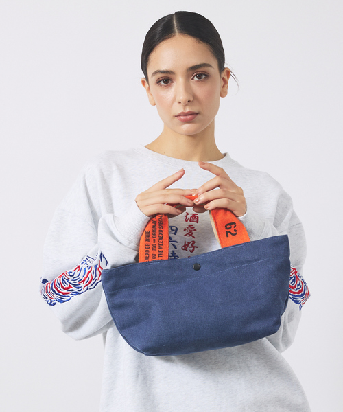 WEEKEND(ER)(ウィークエンダー)の「【WEEKEND(ER)/ウィークエンダー】FADE CANVAS DRIVE TOTE/トートバッグ【WEB限定】(ハンドバッグ・メンズ・ネイビー/アイボリー/ブラウン/ブラック・フリー)」の4枚目の写真