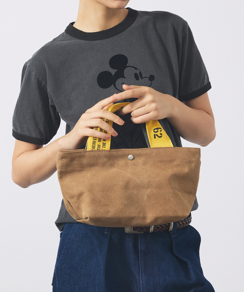 WEEKEND(ER)(ウィークエンダー)の「【WEEKEND(ER)/ウィークエンダー】FADE CANVAS DRIVE TOTE/トートバッグ【WEB限定】(ハンドバッグ・メンズ・ネイビー/アイボリー/ブラウン/ブラック・フリー)」の3枚目の写真