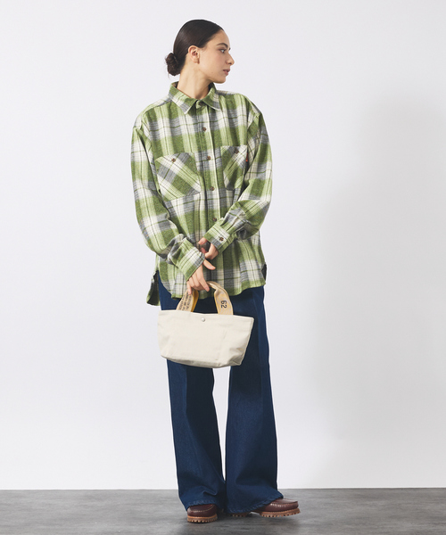 WEEKEND(ER)(ウィークエンダー)の「【WEEKEND(ER)/ウィークエンダー】FADE CANVAS DRIVE TOTE/トートバッグ【WEB限定】(ハンドバッグ・メンズ・ネイビー/アイボリー/ブラウン/ブラック・フリー)」の7枚目の写真
