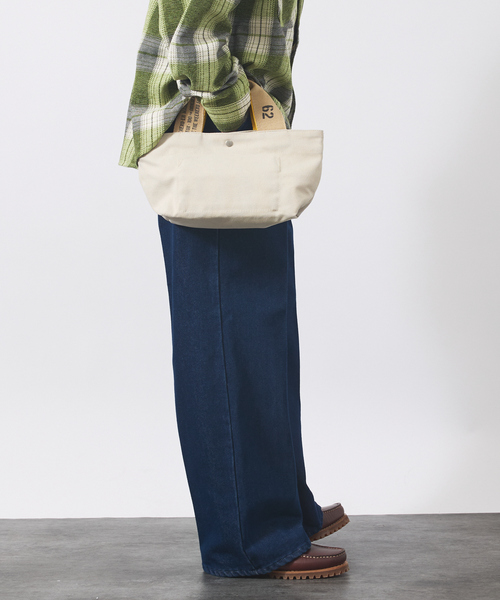 WEEKEND(ER)(ウィークエンダー)の「【WEEKEND(ER)/ウィークエンダー】FADE CANVAS DRIVE TOTE/トートバッグ【WEB限定】(ハンドバッグ・メンズ・ネイビー/アイボリー/ブラウン/ブラック・フリー)」の8枚目の写真