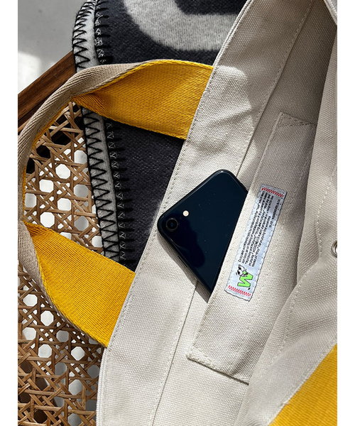 WEEKEND(ER)(ウィークエンダー)の「【WEEKEND(ER)/ウィークエンダー】FADE CANVAS DRIVE TOTE/トートバッグ【WEB限定】(ハンドバッグ・メンズ・ネイビー/アイボリー/ブラウン/ブラック・フリー)」の10枚目の写真