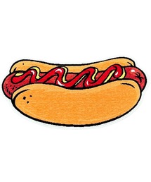 TRADITION ACOUSTIC.（トラディションアコースティック）の「【 tradition acoustic. / トラディション アコースティック】Motif Rug Mat - HOT DOG Large / モチーフラグマット ホットドッグ ラージ　TDI（ラグ/マット）」