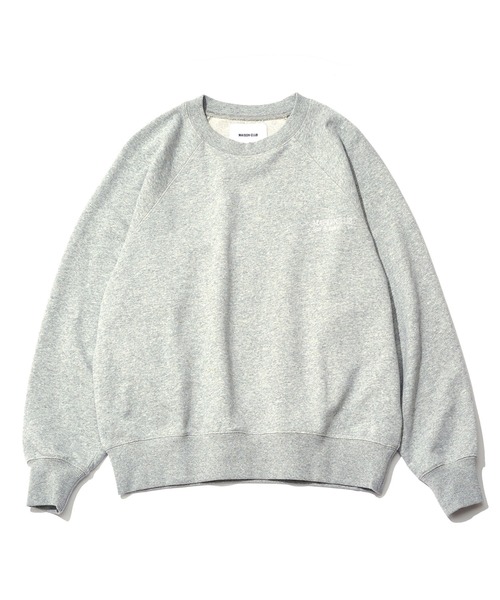 MAISON CLUB（メゾンクラブ）の「【MAISON CLUB】Embroidery Logo Sweater ~LESS IS MORE~ / ラグランスリーブロゴ刺繍スウェット KKP（スウェット・メンズ・ブラック/ネイビー/グレー・L/M）」の12枚目の写真