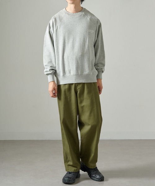 MAISON CLUB（メゾンクラブ）の「【MAISON CLUB】Embroidery Logo Sweater ~LESS IS MORE~ / ラグランスリーブロゴ刺繍スウェット KKP（スウェット・メンズ・ブラック/ネイビー/グレー・L/M）」の10枚目の写真