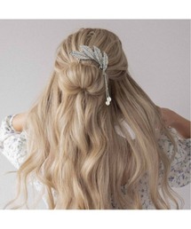 Sakka（サッカ）の「ラインストーン リボン型かんざし/へアステック（その他ヘアアクセサリー）」