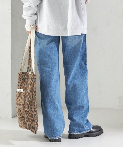 upperhights（アッパーハイツ）の「upper hights:THE NIECE MIDRISE（デニムパンツ・レディース・ブラウン/ブルー・SMALL/MEDIUM）」の21枚目の写真