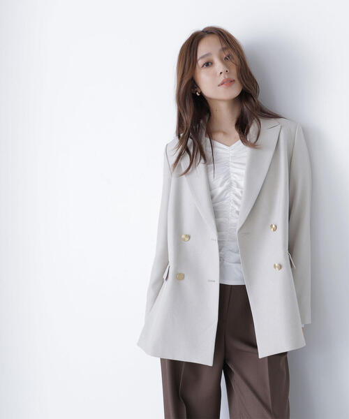 NATURAL BEAUTY BASIC（ナチュラルビューティーベーシック）の「◇ギャザーカットソー（Tシャツ/カットソー・レディース・ピンク/オフホワイト/ブラック・FREE）」の17枚目の写真