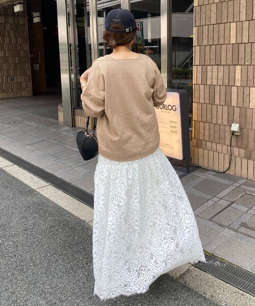 DouDou(ドゥドゥ)の「【新色追加/インフルエンサーSAKURA企画】ラメスウェットタンクセット(Tシャツ/カットソー・レディース・チャコールグレー/キャメル/ライトグレー・FREE)」の10枚目の写真