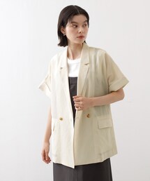 半袖シアージャケット【洗える】