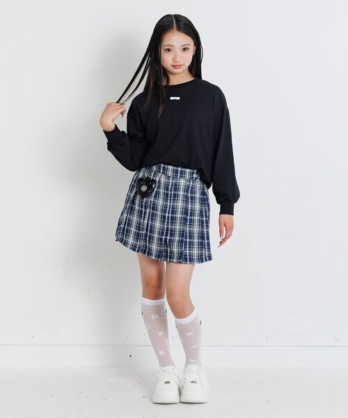 algy（アルジー）の「ネームタグロンT（Tシャツ/カットソー・キッズ・グリーン/ブラック/オフホワイト・SMALL/X-SMALL/XX-SMALL/MEDIUM）」の5枚目の写真