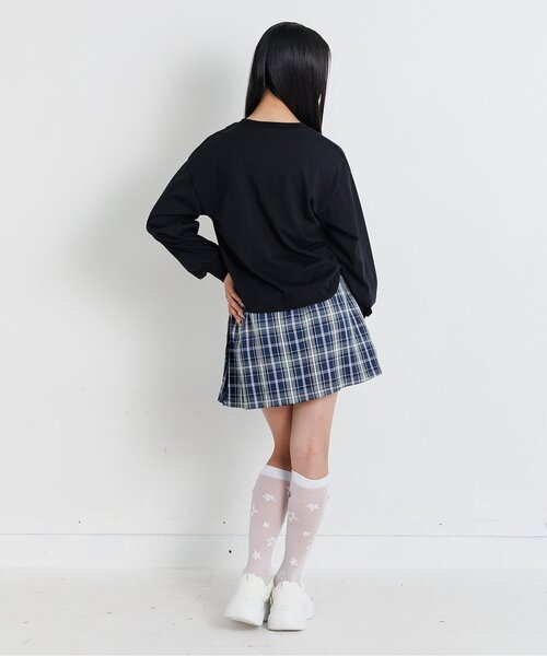 algy（アルジー）の「ネームタグロンT（Tシャツ/カットソー・キッズ・グリーン/ブラック/オフホワイト・SMALL/X-SMALL/XX-SMALL/MEDIUM）」の6枚目の写真