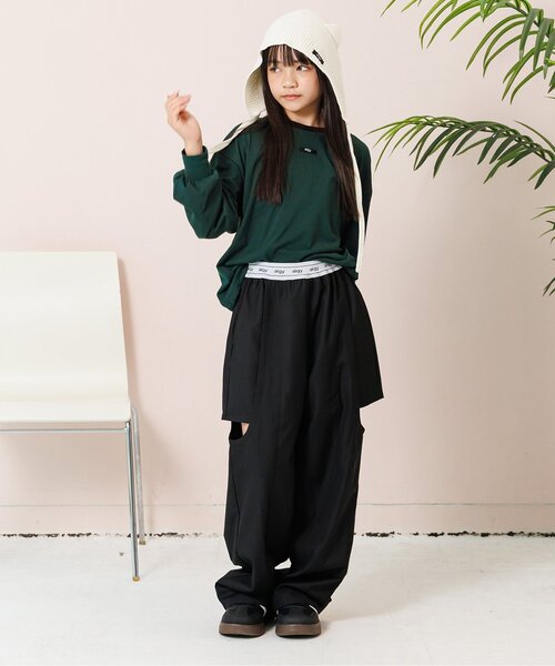 algy（アルジー）の「ネームタグロンT（Tシャツ/カットソー・キッズ・グリーン/ブラック/オフホワイト・SMALL/X-SMALL/XX-SMALL/MEDIUM）」の9枚目の写真