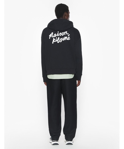 Maison Kitsune（メゾンキツネ）の「MAISON KITSUNE HANDWRITING OVERSIZE HOODIE（パーカー・メンズ・ブラック/ライトグレー・XL/L/M/S/XS）」の5枚目の写真