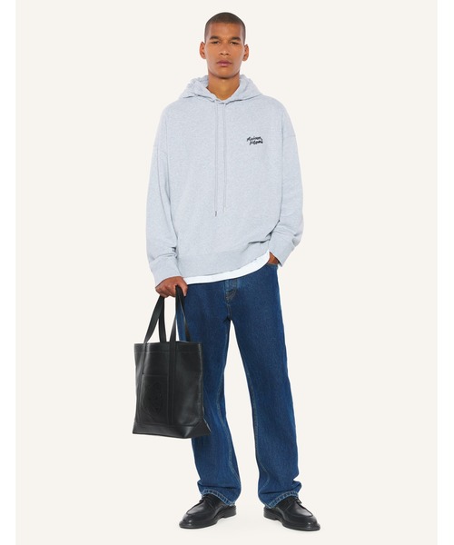 Maison Kitsune（メゾンキツネ）の「MAISON KITSUNE HANDWRITING OVERSIZE HOODIE（パーカー・メンズ・ブラック/ライトグレー・XL/L/M/S/XS）」の12枚目の写真