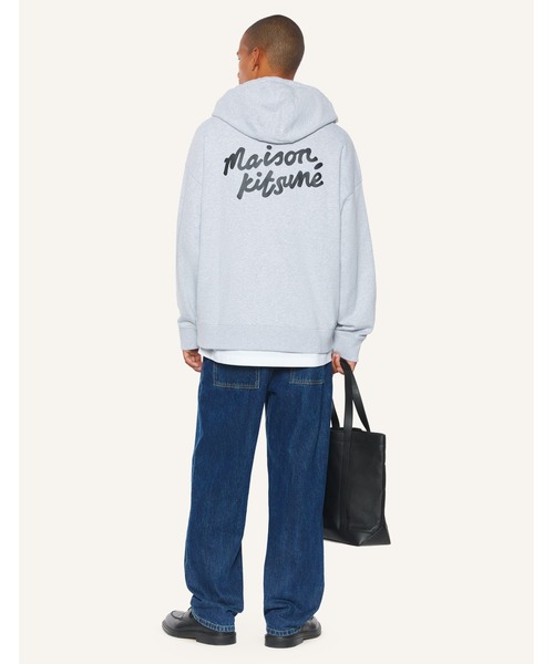 Maison Kitsune（メゾンキツネ）の「MAISON KITSUNE HANDWRITING OVERSIZE HOODIE（パーカー・メンズ・ブラック/ライトグレー・XL/L/M/S/XS）」の13枚目の写真