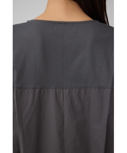 AZUL by moussy(アズールバイマウジー)の「ドルマンタックトップス(Tシャツ/カットソー・レディース・ライトグレー/オフホワイト/チャコールグレー・FREE)」の21枚目の写真