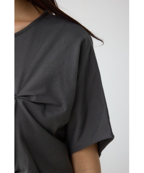 AZUL by moussy(アズールバイマウジー)の「ドルマンタックトップス(Tシャツ/カットソー・レディース・ライトグレー/オフホワイト/チャコールグレー・FREE)」の22枚目の写真