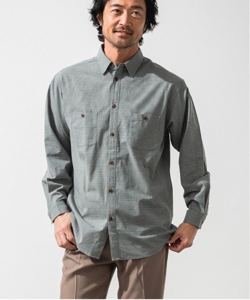 OFFSHORE（オフショア）の「CLASSIC CHECK SHIRT/クラシック チェックシャツ（シャツ/ブラウス・メンズ・ブルーグリーン/ブラウン・S/M/L/XL）」の2枚目の写真