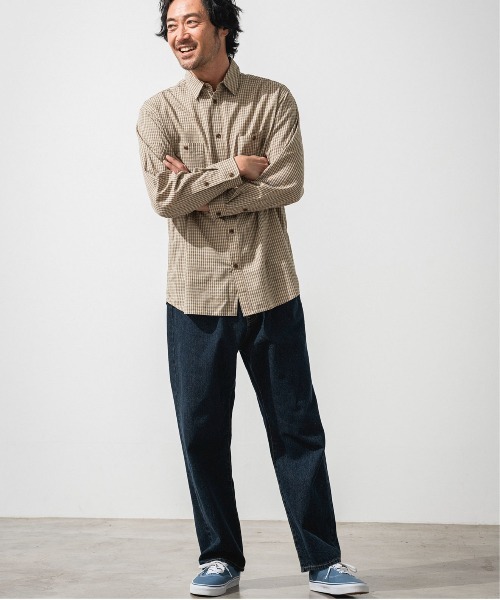 OFFSHORE（オフショア）の「CLASSIC CHECK SHIRT/クラシック チェックシャツ（シャツ/ブラウス・メンズ・ブルーグリーン/ブラウン・S/M/L/XL）」の3枚目の写真