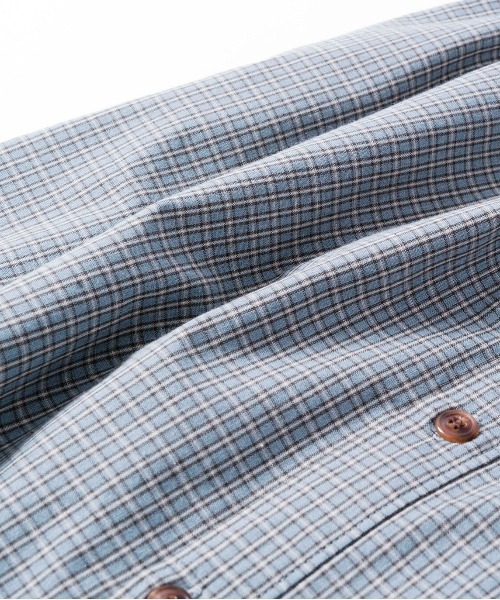 OFFSHORE（オフショア）の「CLASSIC CHECK SHIRT/クラシック チェックシャツ（シャツ/ブラウス・メンズ・ブルーグリーン/ブラウン・S/M/L/XL）」の17枚目の写真